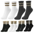 thumbnail image 6 of 6 Pairs Fashionable Leopard Print Cotton Socks for Women Multi Color Animal Print Socks 6 Pairs, 6 of 8