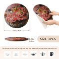 BZSMCE Mats for Pots,Pans Place Cart Filled with Colorful Flowers
