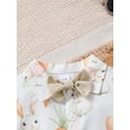 thumbnail image 5 of PureChapter Baby Boys' Clothing Sets Boys Summer Outfits Easter Bunny & Carrot Print Short Sleeve Bow Tie Shirt & Suspender Shorts 2-Piece, 5 of 9