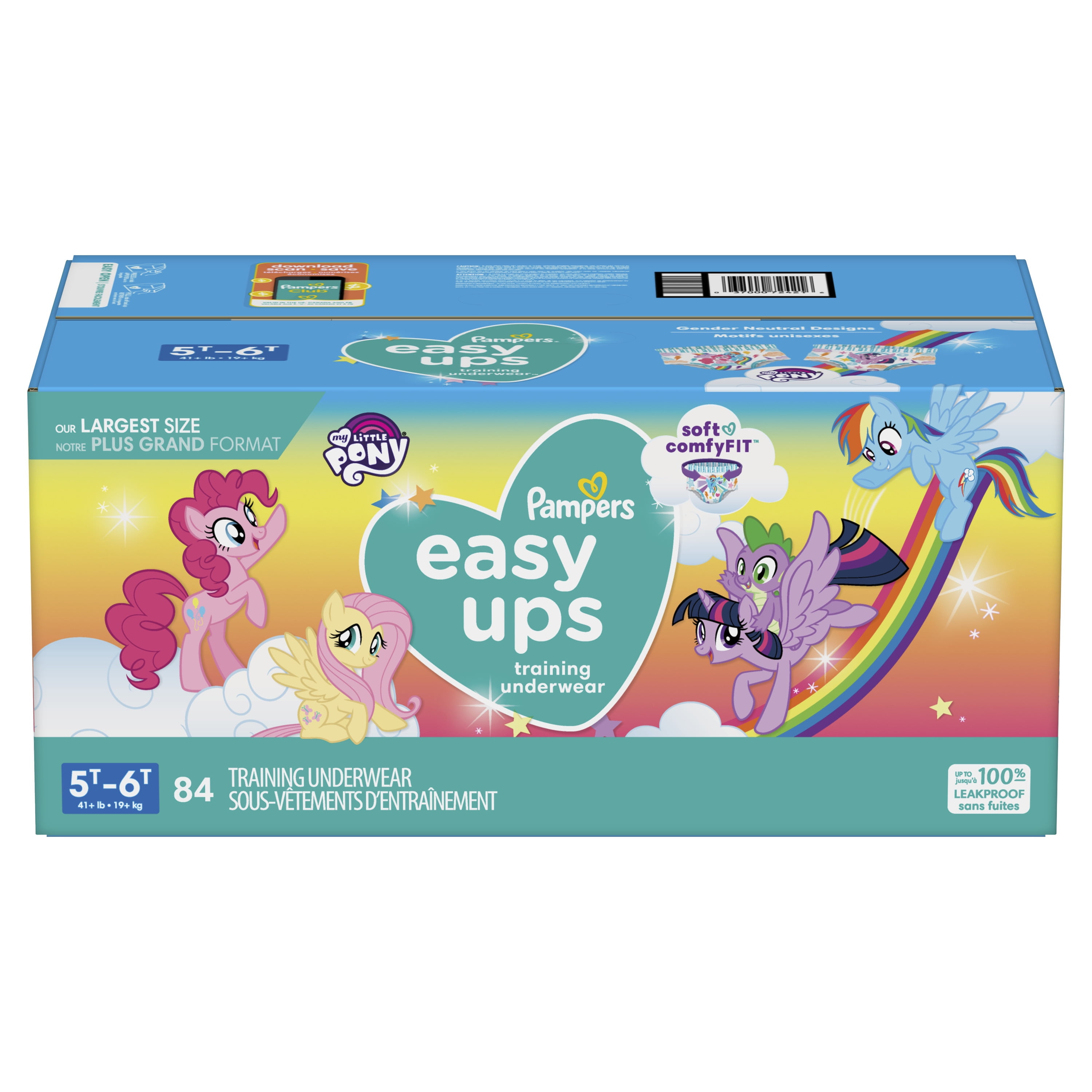 Pampers Easy Ups Girls Training Pants (Choose Your Size & Count) 