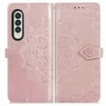 thumbnail image 2 of Dteck Samsung Galaxy Z Fold 3 Case, Flower Wallet PU Leather Card Phone Leather Case for Samsung Z Fold 3 (7.6"), Shockproof 360 Full Protection Fold 3 5G Shell Cover(Rosegold), 2 of 8