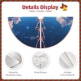 thumbnail image 3 of Balery Starry Night Ocean View Printed Christmas Tree Skirt , Merry Christmas Party Christmas Tree Decoration,Adjustable Tree Skirt-30", 3 of 6