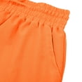 thumbnail image 5 of BODOAO TrousersWomen's Linen Pants Summer Casual Wide Leg Pants Quick Dry Lightweight Outfits for Hiking Outdoor Travel Drawstring Trousers with Pockets Plus Size Orange 2XL, 5 of 8