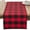 Red, variant on Saro Lifestyle Buffalo Plaid Cotton Blend Table Runner Black 16"x90"
