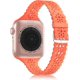 thumbnail image 1 of Correa de silicona de encaje compatible con Apple Watch Band 38 mm, 40 mm, 42 mm, 44 mm para mujer, correa de repuesto deportiva festoneada, delgada y angosta, 1 of 5