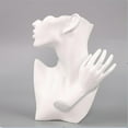 thumbnail image 3 of KLKCMS Présentoir à Bijoux Mannequins pour Collier Blanc A-Blanc, 3 of 5