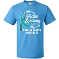 thumbnail image 3 of Inktastic Ovarian Cancer Awareness Brave and Strong with Arrows T-Shirt, 3 of 5