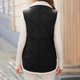 thumbnail image 3 of Chaquetas y abrigos casuales sin mangas y sin capucha para mujer, chalecos de invierno para mujer, chaqueta polar sin mangas, cuello alto con cremallera, abrigo largo cálido con cordón y bolsillos, ro, 3 of 8
