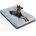 thumbnail image 6 of Deluxe Washable XL Dog Bed Dog Crate Mat 42 inch Comfy Fluffy Kennel Pad Anti-Slip for Dogs Up to 90 lbs, 42" x 28", Green, 6 of 10