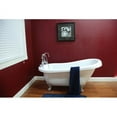 thumbnail image 3 of Cambridge Plumbing Inc AST67-NH-BN Acrylic Slipper Bathtub 67 x 30 in. with No Faucet Drillings and Brushed Nickel Feet, 3 of 3