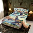 thumbnail image 2 of Manfei Flying Mallard Duck Bed Sheets,Farmhouse Bird Full Size Sheets,4 Pieces,1 Flat Sheet,1 Fitted Sheet and 2 Pillowcases, 2 of 6