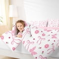 thumbnail image 4 of Castle Fairy Cartoon Butterflies Bowtie Flowers Queen Comforter Set, 4 of 8