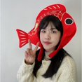 thumbnail image 2 of Gorro para la cabeza con bonito pez koi rojo para la celebración de Año Nuevo, 2 of 3