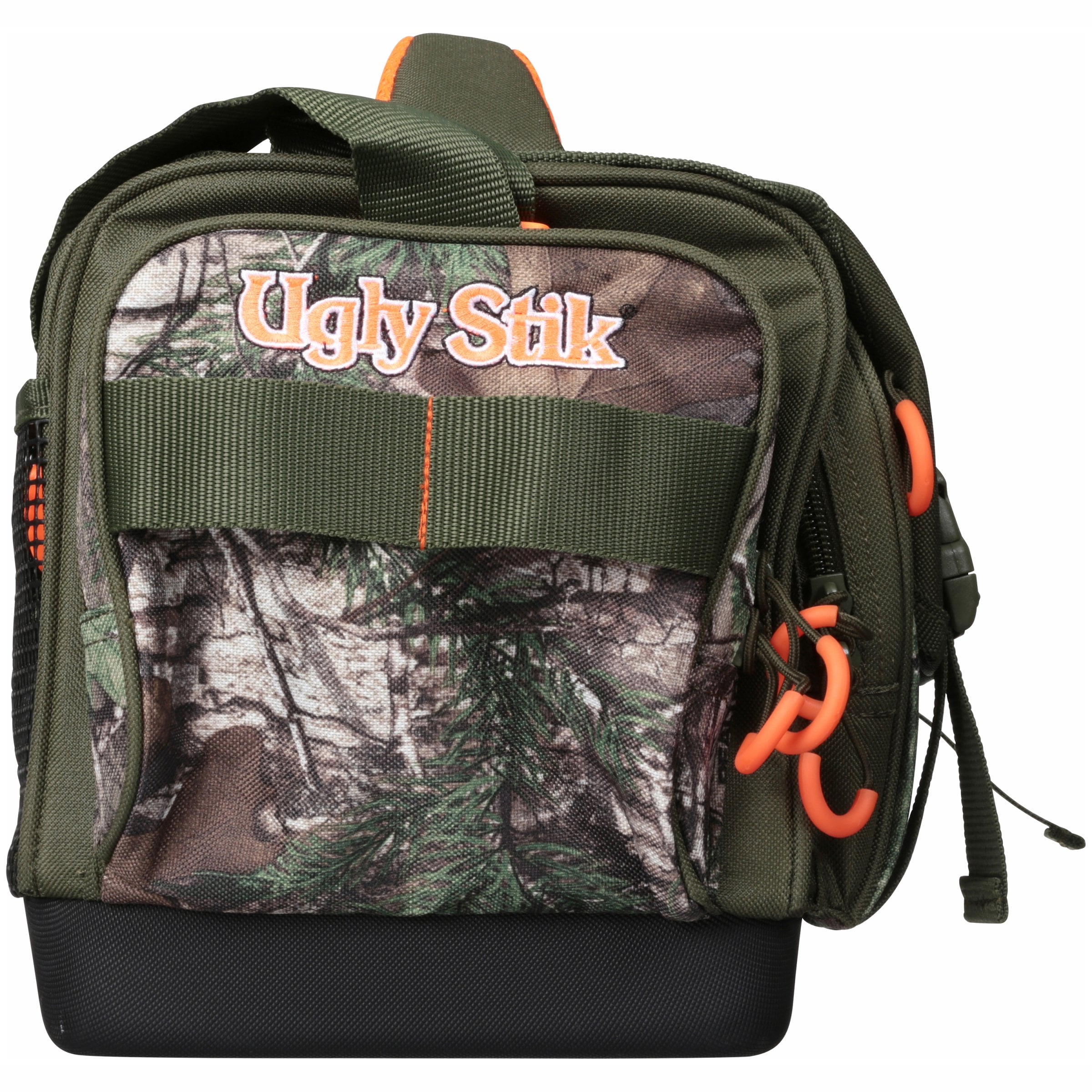 Ugly Stik Fishing Tackle Bag with Four Medium Lure Box Storage, Realtree  Camo, Polyester 