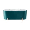 thumbnail image 1 of Soporte de bolas de hisopo de de 3 compartimentos, joyas cosméticas Verde Zulema Soporte para almohadillas de algodón, 1 of 8