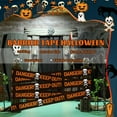 thumbnail image 3 of Halloween Caution Tapes Warning Tapes Decorations Tape for Halloween Home Garden Yard Haunted House Decoration 5Pcs Orange, 3 of 6
