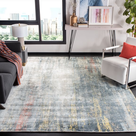 Safavieh Mirage Crystal Abstract Area Rug, Blue/Gray, 9' x 12'