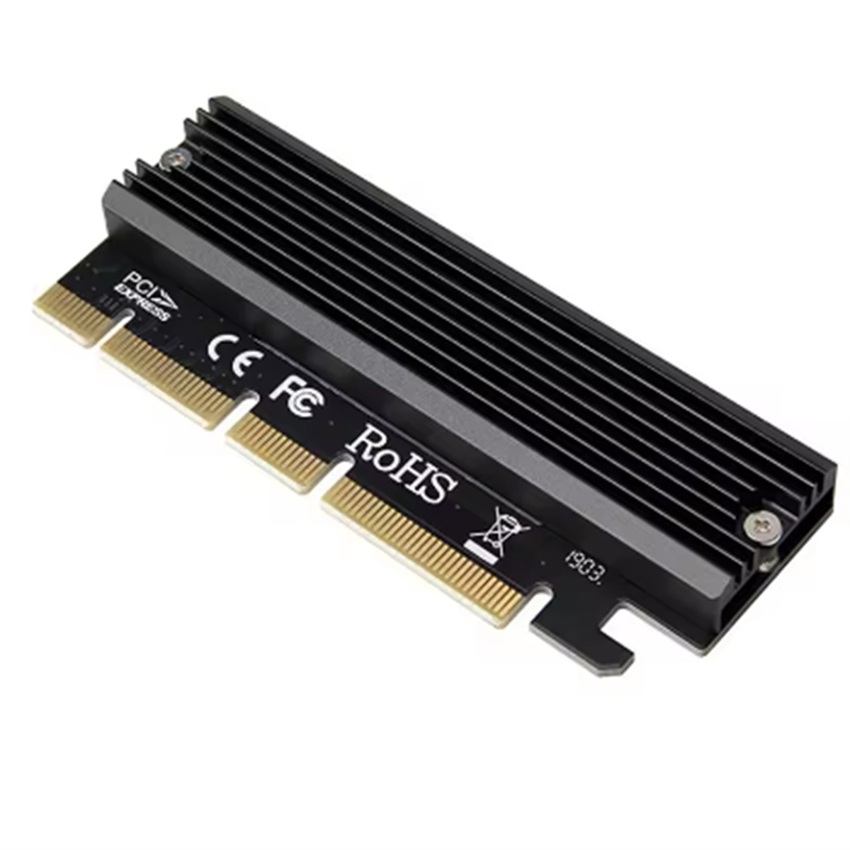 Bolwins C65 M.2 PCIe Adapter - NVMe SSD To PCI-E 3.0 X1 Host Card, M Key, Supports 2230/2242/2260/2280