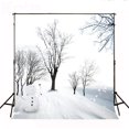 thumbnail image 2 of ABPHOTO Polyester Backdrop for Photography Winter Nature Scenery Photographic Background Snowman Foto for Fond Studio Photos Photoshoot 5x7ft, 2 of 4