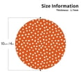 thumbnail image 2 of Kdxio Dots On Orange Background Funny Coasters,4 Pcs Leather Coasters,Housewarming Gifts,Protect Furniture from Water Marks Scratch and Damage, 2 of 6