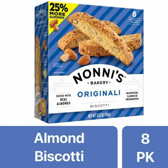 Nonni's Originali Biscotti Cookies 8 ct / 5.52 oz - Pack of 2