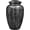 Charcoal, variant on Handcrafted Aluminum Urn - Decorative Memorial Holder for Ashes and Remembrance (Grass Green & Royal Gold)