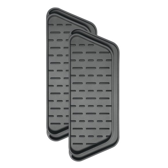 Bandeja antigoteo para refrigerador Crystala Filters, antideslizante, recortable, paquete de 2