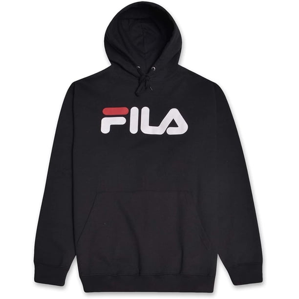 mens black fila hoodie