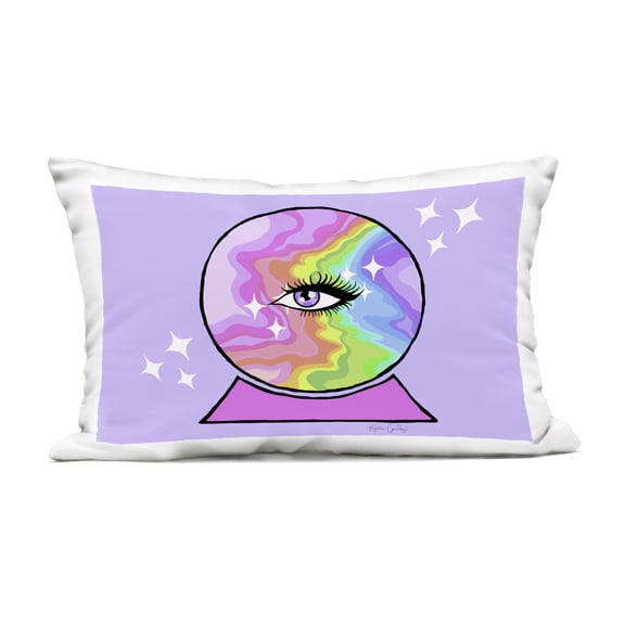 Stupell Industries Mystical Crystal Ball Eye Design by Katie Conley Outdoor Printed Pillow
