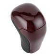 thumbnail image 3 of Perilla de la palanca de cambios, perilla de la palanca de cambios del automóvil Palanca de cambios en forma de T Palanca de cambios(Madera Roja Perforada Negra), 3 of 5