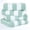 Mint, variant on American Soft Linen, 100% Cotton 4-Pack Turkish Cabana Striped Beach Towels – Sand-Free, Soft & Absorbent, 30x60 Inches - Rockridge Gray