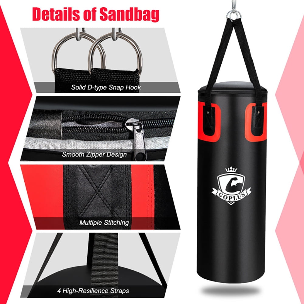Yardi Yard Filled Punching Bag Set for Adults- 56 lbs, Punching Bag for Adults, Heavy Boxing Bag Set