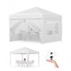 thumbnail image 1 of Garvee gazebo plegable de 3 x 3 m con 4 paredes laterales, estacas, cuerdas, sacos de arena y bolsa con ruedas para fiestas y patio, 1 of 9