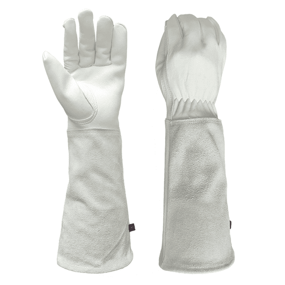 Long Sleeve Gardening Gloves,Rose Pruning Floral Gauntlet Garden Gloves For Women and Men - XL