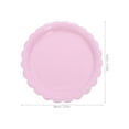 thumbnail image 7 of LOLIPPYY 50pcs Flower Disposable Paper Plates - Pastel Dessert Plate Set For Girls Birthday Celebration - Cute Serving Platters - Mini Cake Platters, 7 of 7