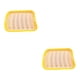 thumbnail image 1 of Advancent Molde para salchichas resistente al calor: fácil de limpiar y antiadherente, versátil, resistente a los arañazos, latas y moldes amarillo 2Conjunto, 1 of 6
