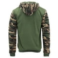 thumbnail image 2 of MX USA Men's Army Camo Zip Up Sherpa Hoodie Fleece Hunting Sweater Jacket (Green/Camo, 2XL), 2 of 4