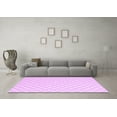 thumbnail image 3 of Ahgly Company Indoor Square Trellis Purple Contemporary Area Rugs, 3' Square, 3 of 4