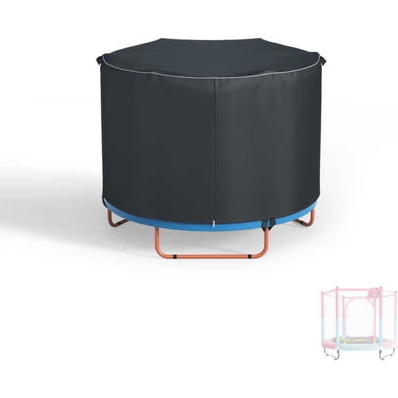 Mini Trampoline Cover. Heavy-Duty Waterproof Oxford Fabric, Suitable for Circular Trampolines ranging from 55 inches to 60 inches, Without Trampolines, only Cover.