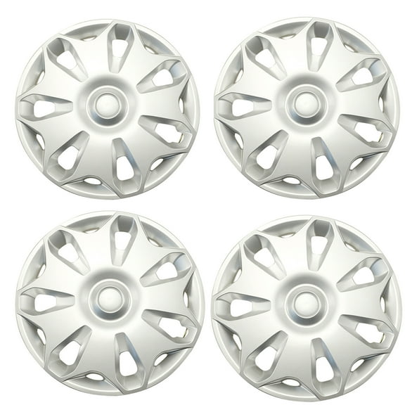 HUIMART 4 Pieces 16" Hubcap For Ford Transit Connect Cargo Van 2014-2023 Premium Heavy-Duty Replacement Wheel Cover, Silver