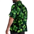 thumbnail image 3 of Saint Patrick's Day Men's Short Sleeve Shirts, Casual Hawaiian Print Button Down Summer Beach Top Unisex, 3 of 6