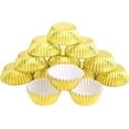 thumbnail image 3 of Foil Cupcake Liners,Gold Cupcake Liners, Metallic Muffin Paper Cases Baking Cups for Christmas Day, Holiday Wedding, Pack of 300, 3 of 9