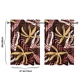 thumbnail image 4 of Palm Leaf & Beach Vacation 2 Pack Short Curtains 27.5x36 Inch Retro Aloha Floral Design Window Treatments, 4 of 4