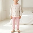 thumbnail image 6 of Mifsaly Girls Boys Cotton Pajama Set Graphic Long Sleeve Crewneck Sleepwear Tops and Long Pants Soft Comfortable Fall Winter Casual Indoor Clothes, 6 of 6