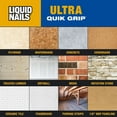 thumbnail image 5 of Liquid Nails Ultra Quik Grip 10 oz. White Interior and Exterior Construction Adhesive, 5 of 7