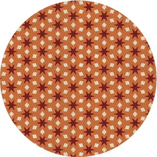Ahgly Company Tapis d'Intérieur Lavables en Machine, Ronds Transitionnels Rouges Écarlates, Ronds de 7'