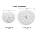 thumbnail image 3 of Kohler K-72596 Exhale B90 1.5 GPM Round Multifunction Showerhead - Chrome, 3 of 7