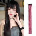 thumbnail image 3 of Wig Hair Tape In Hair Extensions Sparkly Heat Glitter Fairy Long Festival Colored Extensions for Girls, 3 of 3
