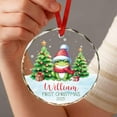 thumbnail image 4 of Frog Baby's First Christmas Ornament 2025, Customized Frog Baby's 1st Xmas Ornaments, My First Christmas Ornament for Baby Boys Girls, Personalized Name & Year Frogs Wearing Santa Hat Ornaments, 4 of 6