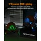 thumbnail image 5 of GravaStar Loudspeakers Mars Pro Altavoz Bluetooth portátil nueva versión, sonido estéreo fuerte de graves profundos, tiempo de reproducción de 15 horas, 6 luces RGB, emparejamiento dual, portátil para, 5 of 5